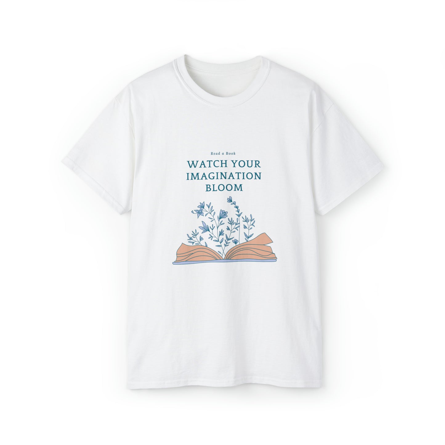 Read a Book-Watch you imagination Bloom Adult Unisex Ultra Cotton Tee