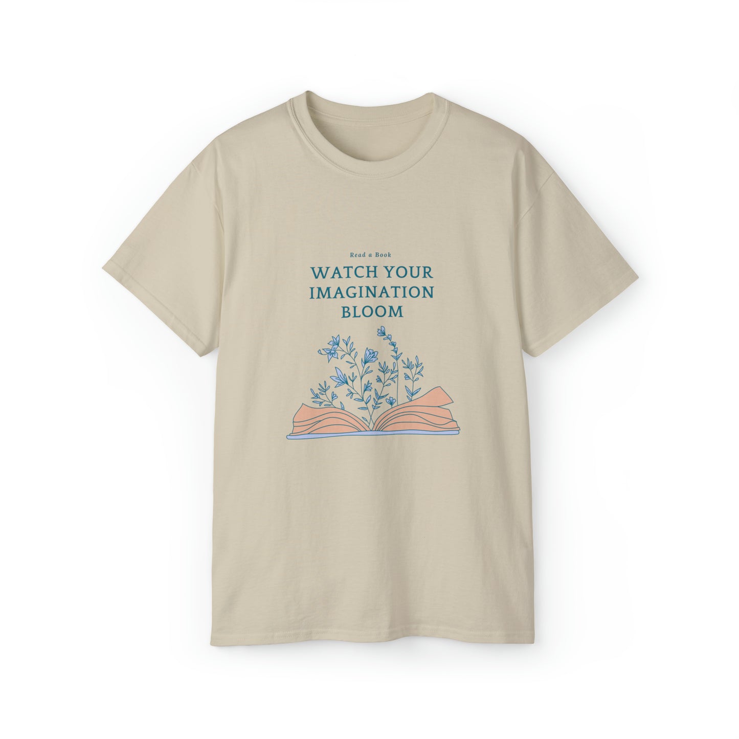 Read a Book-Watch you imagination Bloom Adult Unisex Ultra Cotton Tee