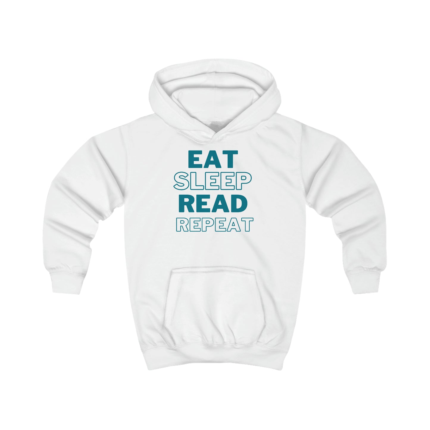 Eat Sleep Read Repeat Kids Hoodie