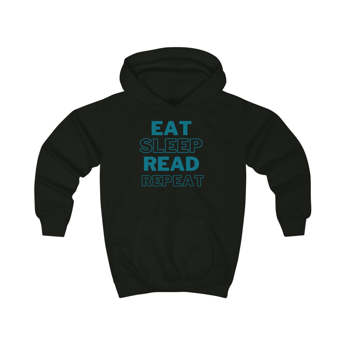 Eat Sleep Read Repeat Kids Hoodie
