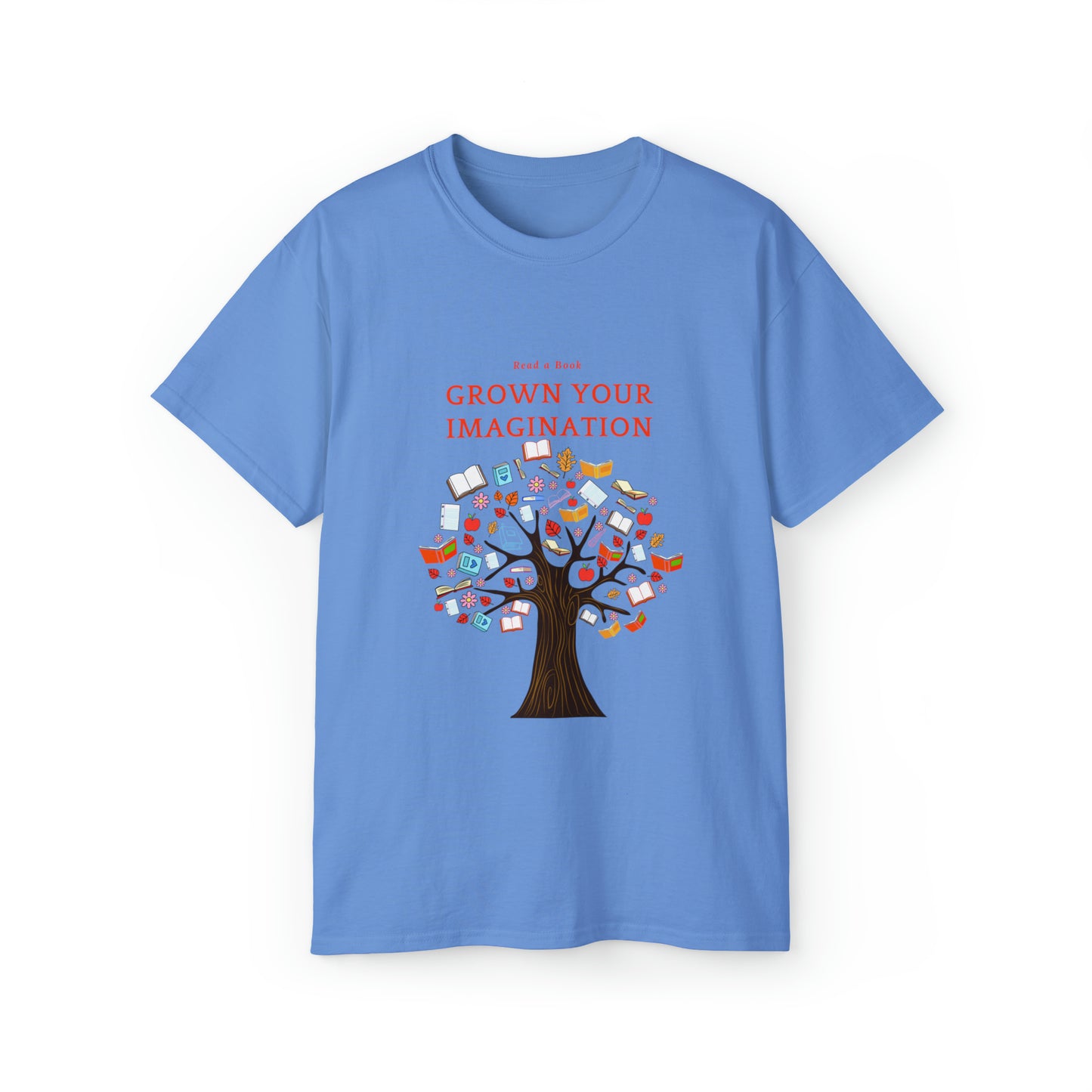 Read a Book, Watch your Imagination Grow-Unisex Ultra Cotton Tee