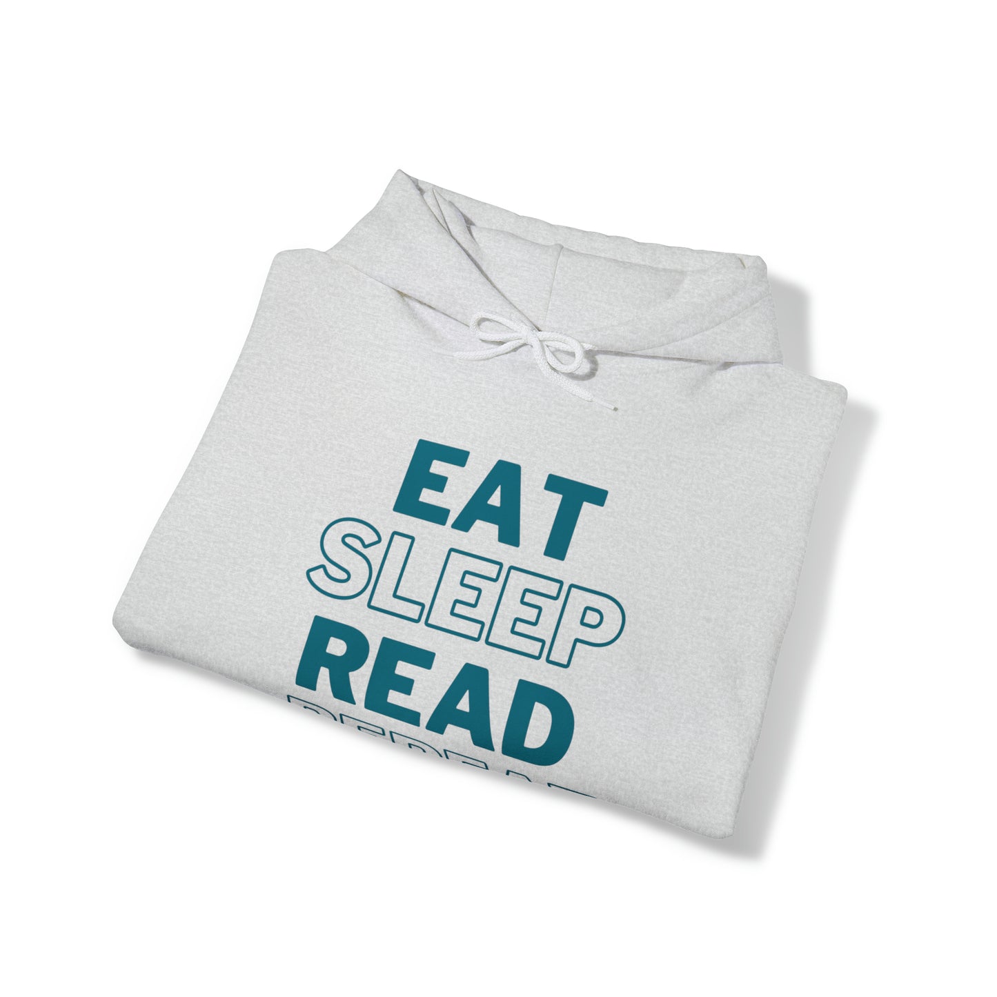 Eat, Sleep, Read, Repeat. Adult Unisex Heavy Blend™ Hooded Sweatshirt