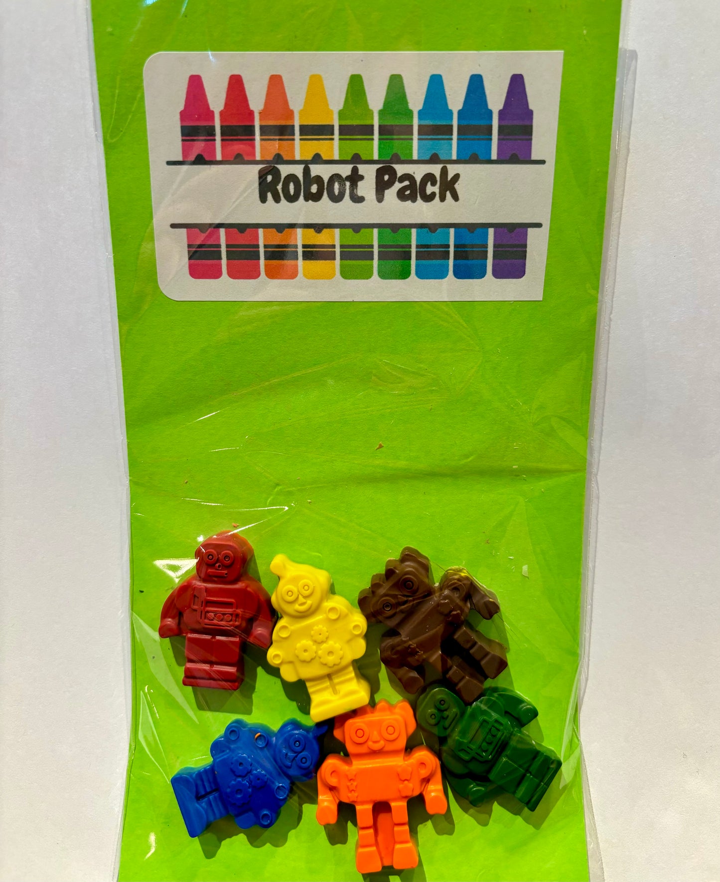 Robot Crayon-6 pack